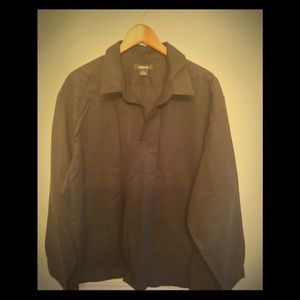 EUC- Men’s Black Claiborne Linen Shirt